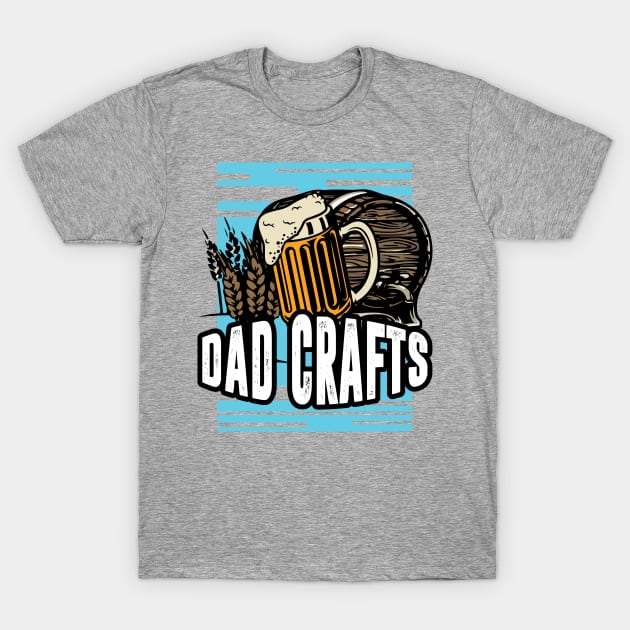 Beer Lover Dad Crafts - Glass Craft Beer Drinker T-Shirt by ScottsRed